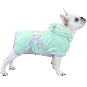 Peignoir pour animaux de compagnie avec gants, en polaire corail, à séchage rapide, pour chiens et chats, utilisation hivernale - Product Image 5