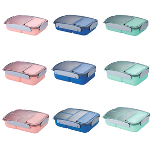 Hộp cơm trưa nhựa PP di động, có thể dùng lò vi sóng, nhiều ngăn, khóa kín, tiện lợi, đang thịnh hành - Product Image 2