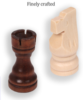 Jeu de 2 2.5 3 pouces King Figures Jeu d'échecs Pions Figurine Pièces de remplacement Pièces d'échecs en bois