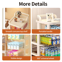 Chariot de rangement pour couches de bébé, en plastique, avec tiroirs mobiles, chariot de rangement roulant pour la chambre d'enfant, la chambre à coucher