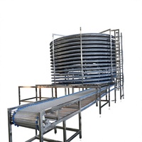 Congélateur industriel à tambour simple/double, congélateur IQF à spirale pour ligne de transformation alimentaire, vente directe usine