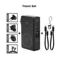 SuperChargeur 10 6-en-1 GaN, chargeur mural 20 000 mAh Qi2.2 25W, batterie externe sans fil avec prise en charge PD et Type-C pour téléphone portable et ordinateur portable