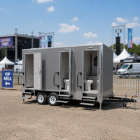 Remorque de toilettes portables de luxe avec douche – Sanitaires mobiles modernes pour mariages, camping et événements