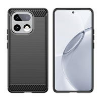 Coque de téléphone antichoc en TPU avec texture brossée anti-traces de doigts Lichi Armor Design pour OnePlus 13S/13T/13R avec protection d'objectif