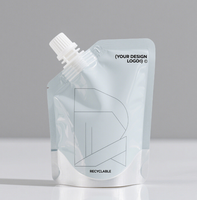 Sachet de recharge de liquide personnalisé emballage échantillon de crème pour le visage sachet de lotion crème contour des yeux pochette cosmétique à bec verseur debout