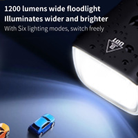 Lampe de vélo rechargeable étanche à fixation suspendue, faisceau anti-éblouissement, LED haute luminosité pour VTT et vélo de route