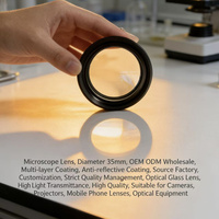 Precision Microscope Optical Lens 35mm Strict Quality Control Custom Made Factory Source for Mobile Phone Lens