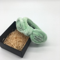 Bandeau de spa pour le visage, motif animal mignon, en tissu éponge écologique, personnalisable avec logo