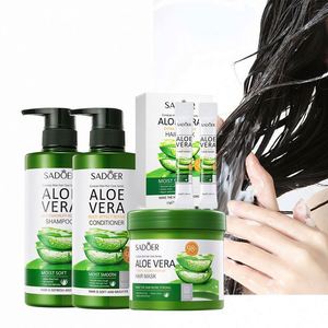 Set de Champú y Acondicionador de <span class=keywords><strong>Aloe</strong></span> <span class=keywords><strong>Vera</strong></span> con <span class=keywords><strong>Mascarilla</strong></span> Capilar Hidratante de Marca Privada para Cabello <span class=keywords><strong>Rizado</strong></span>, Productos para el Cuidado del Cabello, Crema para Adultos Mujeres - Product Image 1
