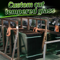 Verre trempé solide XinHong, livraison directe usine, découpe sur mesure, bords polis, facile à nettoyer, pour décoration industrielle et intérieur de bureau