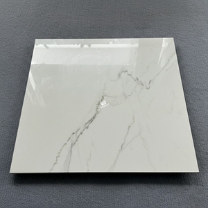 Azulejos de Porcelana para Piso, Color <span class=keywords><strong>Blanco</strong></span> Pulido, Irrompibles, Económicos, en Oferta, Importados de China, para Sala de Estar, 60*60 - Product Image 1