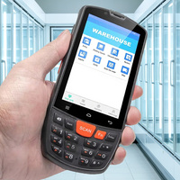 Sistem Inventaris 2D NFC RFID Signature Portable Wifi, Terminal POS Android Genggam yang Tangguh dengan Pemindai Barcode