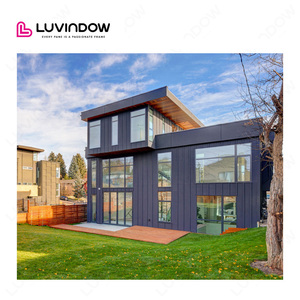 Luvindow Ultra dar çerçeve ev penceresi tasarım anti-deformasyon ısı yalıtımı alüminyum siyah Tilt dönüş pencereleri - Product Image 2