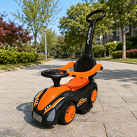 Vente flash, prix bas, voiture jouet pour enfants à 4 roues, en plastique, à piles, avec poignée de poussée avant, pour les enfants de 2 à 4 ans