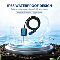 Sensor de Suelo Capacitivo 5 en 1, Impermeable IP68, RS485 ModBus RTU, Plug & Play, para Monitoreo Agrícola Inteligente