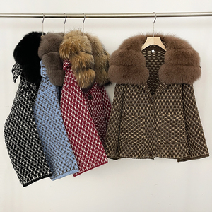 <span class=keywords><strong>Manteau</strong></span> en fourrure <span class=keywords><strong>de</strong></span> renard véritable naturelle <span class=keywords><strong>de</strong></span> qualité supérieure OFTBUY pour femmes, veste en cuir tricotée <span class=keywords><strong>de</strong></span> haute qualité, coupe-vent, col amovible, élégant - Product Image 1