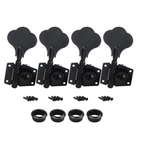 Vente en gros Noir 4R ou 4L Open Gear Guitare Tuning Pegs Keys Tuners Set Electric Bass Machine Heads à vendre