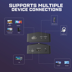 Tarjeta de Captura de Video RGB para Transmisión <span class=keywords><strong>en</strong></span> Vivo, USB 3.0 Tipo-C, Grabadora de Video 4K MP4 VHS - Product Image 6