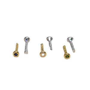 Cuentas de Plata S925 con Forma de Ojo de Pez, 10 Accesorios de Bricolaje para Decoración Barroca, Fornituras de Joyería con Orificio Pasante, Azul Blanco, Forma de Pez - Product Image 5