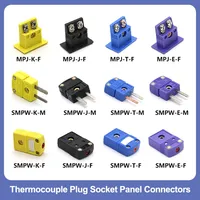 Panel de enchufe en miniatura para termopar, conector de cable de compensación de resistencia a altas temperaturas, 1/J/T/E/-M/F, 1/12/J/T/F, 2/30/30/12