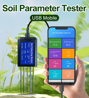 Sortie Usb Modbus Testeur de nutriments du sol intégré portable Analyseur de pH du sol Capteur Npk du sol avec enregistreur de données multifonctionnel