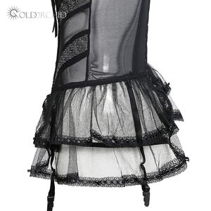 Sexy Della Bamboletta Della Biancheria Da Notte Trasparente Delle Donne Del Merletto <span class=keywords><strong>Nero</strong></span> Vestito Da Notte - Product Image 3