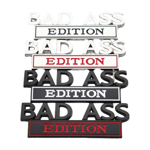 Coche BAD ASS Edition Metal emblema pegatina calcomanías Universal Auto motocicleta camión estilo reutilizable 3D guardabarros insignia Decoración - Product Image 1