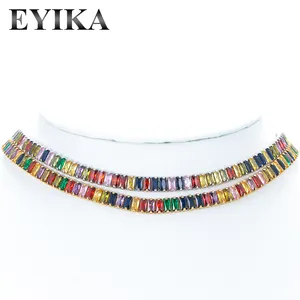 New Multicolor Copper Zircon Bracelet Fashion Luxury Colored Zircon New design Charm Bracelet Jewels For Women