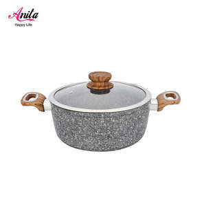 Olla de Cocina de Aluminio Prensado de Alta Calidad con Revestimiento Antiadherente de Granito, Juego de Utensilios de Cocina - Product Image 3