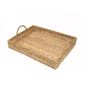 Eco-Friendly Vintage <b>Rectangle</b> Water Hyacinth Woven <b>Storage</b> <b>Baskets</b> Organizer From Vietnam - Product Image 2