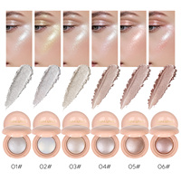 Palette de maquillage personnalisée pour le visage : Poudre illuminatrice, poudre scintillante, contouring, végane, pressée, marque privée