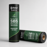 Membrane bitumineuse modifiée SBS haute résistance anti-racines, conception chinoise, garantie 5 ans pour l'étanchéité des toitures végétalisées