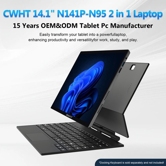 Wholesale Big Screen Thin Smart Touch 16+512GB 1TB Win 10/11 Tablet Pc Price Dual Sim 14 Inch 4G Tablet ,2 in 1 Laptop Tablet