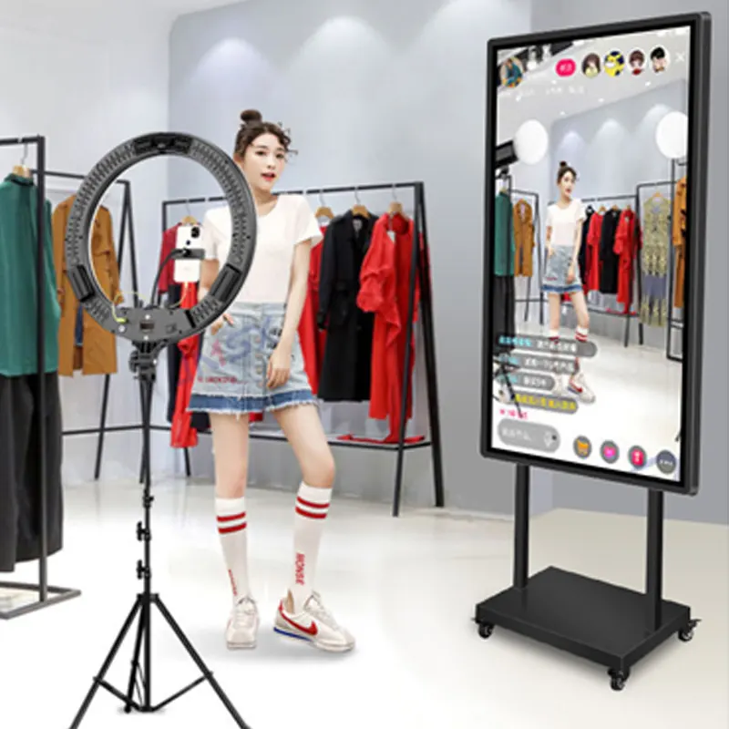 oem/odm lcd advertising screen facebook video stream professional tiktok mobile live broadcast lcd smart tv touch screen