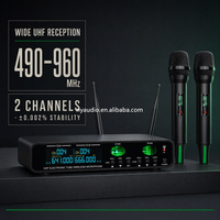 Microphone sans fil à tube électronique M-5102, 1 canal, microphone sans fil UHF en métal, micro portable pour karaoké