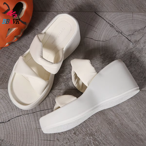 Sandalias de cuña para mujer, zapatos nuevos, informales, sin cordones, estilo retro, transpirables, con tacón - Product Image 6