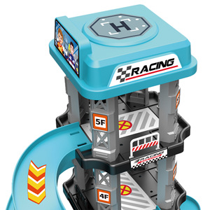 Tren y camión ensamblados para niños, estacionamiento urbano, Catapulta <span class=keywords><strong>de</strong></span> construcción, pista deslizante <span class=keywords><strong>de</strong></span> carreras, juguete <span class=keywords><strong>de</strong></span> varios niveles para niños - Product Image 4