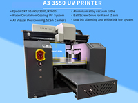 Printer UV Inkjet Flatbed Digital Kecil untuk Casing Ponsel Kustom A3 A4, Pensil, Logam, PVC, Kulit, Plastik, Printer UV DX7