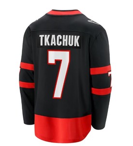 Nouveaux maillots de hockey sur glace cousus en gros 2025 Ottawa 7 Brady Tkachuk 28 Claude Giroux 12 DeBrincat 72 Chabot 18 Stutzle - Product Image 2