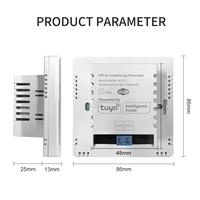 HITACHI VRF Tuya Wifi Thermostat de climatisation Zigbee HITACHI sans fil numérique VRV climatiseur télécommande Google