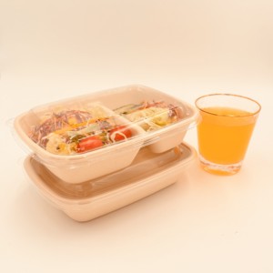 Phân Hủy Sinh Học Tự Nhiên Mía Bã Mía Takeaway <span class=keywords><strong>Container</strong></span> Dùng Một Lần Giấy Bột Giấy Takeout Thực Phẩm Hộp Dập Nổi In Ấn Cho Sushi - Product Image 4