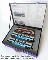 Tren de Juguete de Aleación RUIKU SS7C, Tren Eléctrico para Niños con Rieles, Juguetes de Tren de Metal para Niños, Trenes de Juguete a Escala