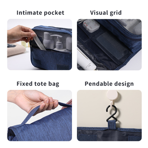 ETRAVEL Luxury <strong>Hanging</strong> Roll-up Makeup <strong>Bag</strong> Perfume Organizer Foldable Cosmetic <strong>Wash</strong> Kit Travel Toiletry <strong>Bag</strong> - Product Image 4