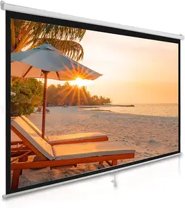 100 inch 4:3, Cinema Manual Screen projector and projection screen