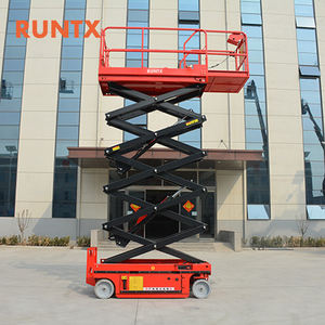 RUNTX Hidráulica Móvel Scissor Lift Table Plataforma De Trabalho Compacta Manual - Product Image 6