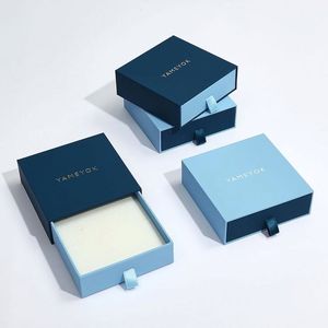 Caja de Regalo de Cartón Rígido Hecha a Mano de Lujo con Logotipo Personalizado de Alta Calidad, Caja de Embalaje para Pendientes con Asa - Product Image 6