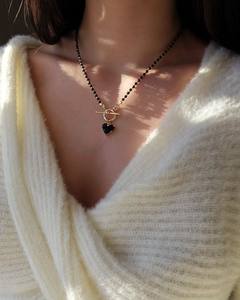 Collana Choker Artigianale con Ciondolo Occhio di Allah Dorato, Eleganti Perle di Cristallo, Gioielli Delicati da Dea Invernale, Non si Ossida - Product Image 6