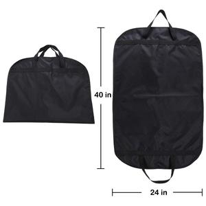 Total noir costume couverture sac pliant personnalisé imprimé Logo <span class=keywords><strong>robe</strong></span> couverture costume anti-poussière <span class=keywords><strong>lin</strong></span> réutilisable coton vêtement sac nouveau Style - Product Image 4