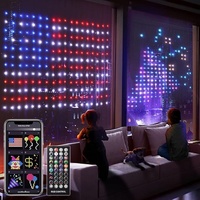 Guirlande lumineuse LED RGBIC intelligente avec contrôle via application mobile, édition DIY, en cuivre, pour décoration intérieure et extérieure, 10M USB 1M