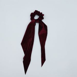 Shiny Velvet Scrunchies <b>Hair</b> Elastic Tie With Long <b>Band</b> for Ladies and <b>Girls</b> Daily Use - Product Image 3